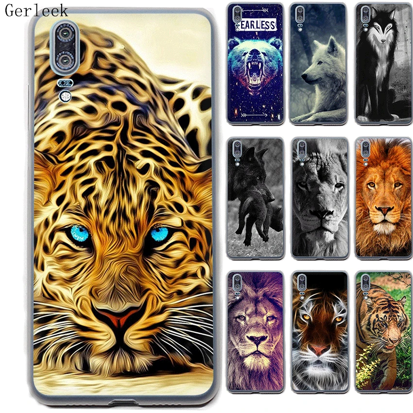Чехол для телефона Desxz Wolf Tiger Lion для huawei Y5 Y6 Y7 Y9 Nova 2i 3 3i mate 10 20 Pro Lite
