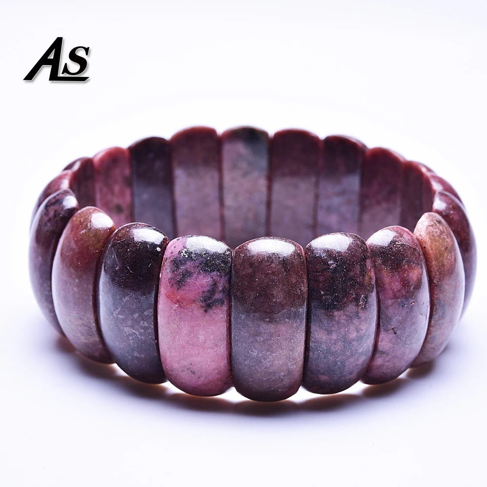 Женские браслеты Asingeloo темно красные из натурального камня с бусинами|Браслеты