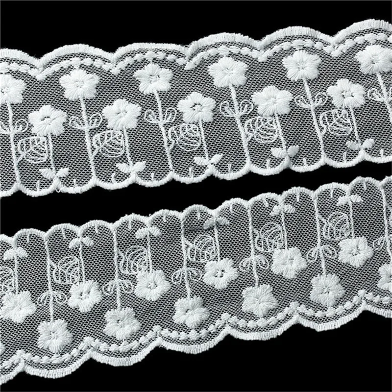 DoreenBeads хлопковая кружевная отделка белый цветочный узор сделай сам разные стили