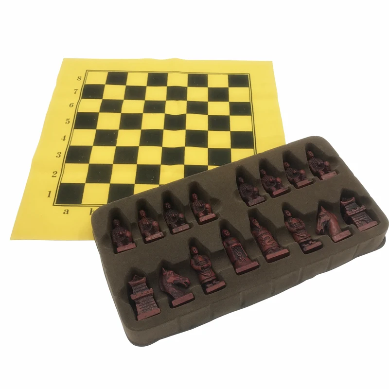 Хороший антикварный Шахматный набор кожаная шахматная доска изысканная смола