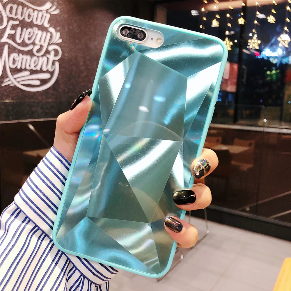 3D Алмазный блестящий чехол для iPhone 6 6s 7 8 Plus X XR XS Max мягкий телефона Роскошный