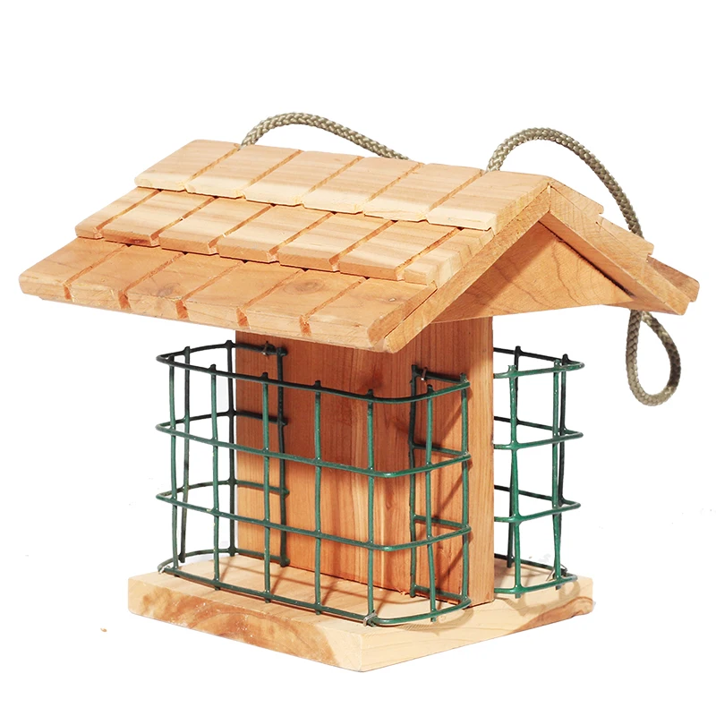 

Bird equipment bird feeder outdoor wooden garden garden decoration bird feeder trough container feeder ZP4011736