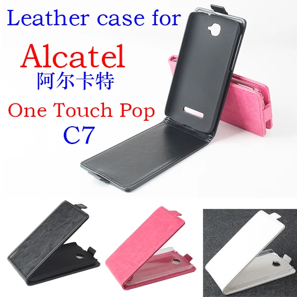 Кожаный чехол для Alcatel One Touch POP C7 OT7041 7041D откидной Чехол корпус OT 7041 D телефона чехлы