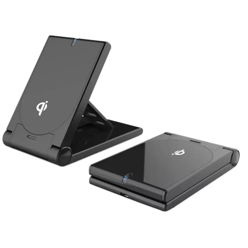 5 Вт Qi стандартная Складная Беспроводная зарядная подставка/настольная станция
