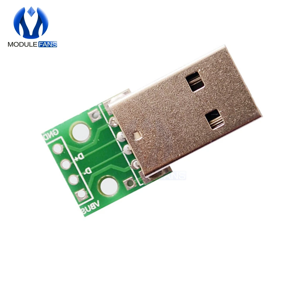 5 штук в наборе USB к DIP адаптер конвертер 4 pin для 2 54 мм печатной платы Питание Diy Kit
