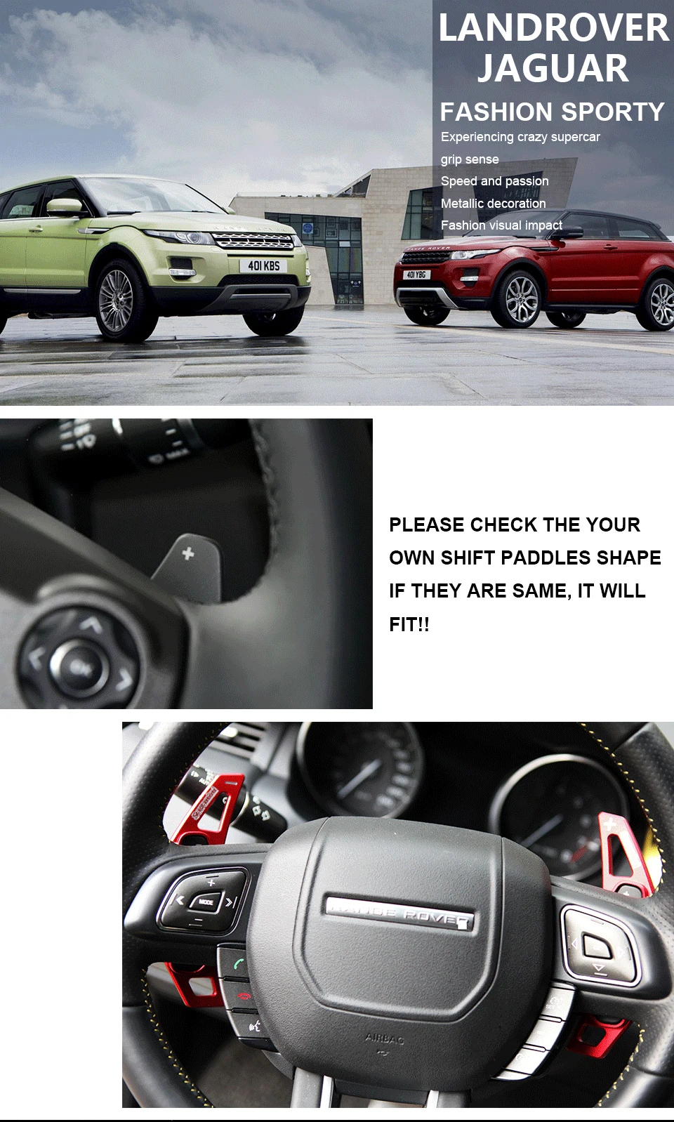 Savanini Алюминиевый Рычаг переключения передач для Jaguar XF XE/Land Rover Evoque Discovery Авто Стайлинг