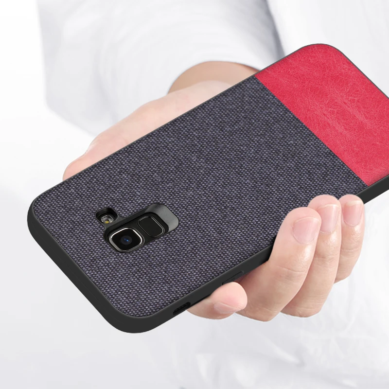 Мягкий силиконовый чехол для Samsung Galaxy J4 роскошный тканевый J6 J8 Core J2 Plus 2018 |