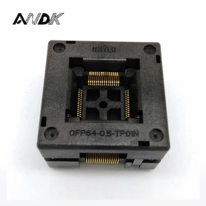 QFP64 TQFP64 LQFP64 Open top Structure Burn in Socket Pitch 0.5mm FPQ-64-0.5-06 Test Flash Programming Adapter