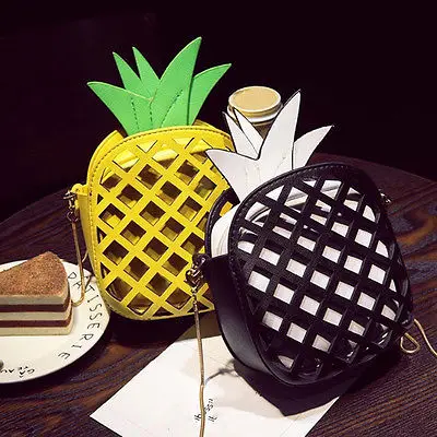 Женские сумки через плечо с ананасом на цепочкой|pineapple shoulder bag|chain bagshoulder bags |