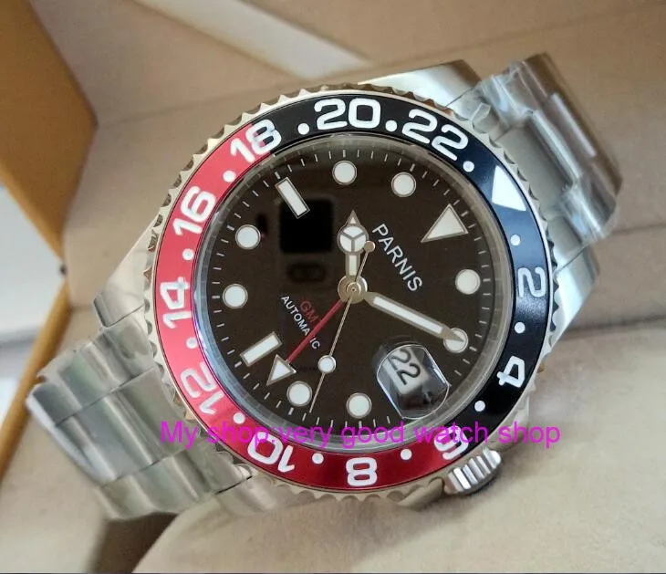 Часы мужские автоматические с вращающимся циферблатом 40 мм|watch red|watch menwatch men red |