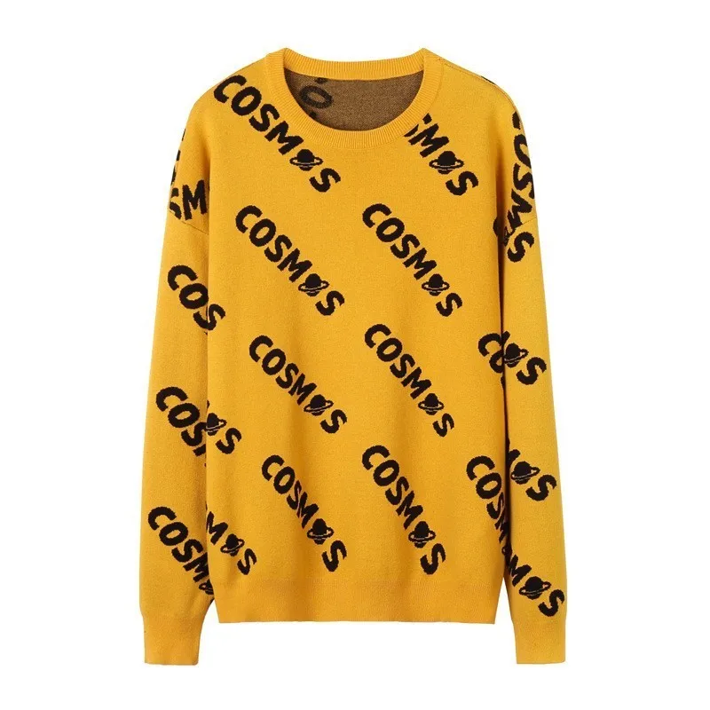 Letter Sweaters Men Autumn Thick Warm Mens Knitted Outerwear Casual Male Sweater Homme Hip Hop Spring Pullovers Clothes | Мужская одежда