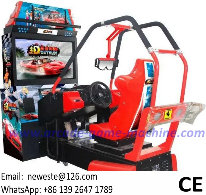 Лидер продаж роскошный гоночный игровой автомат с 3D видео и монетами|car racing game