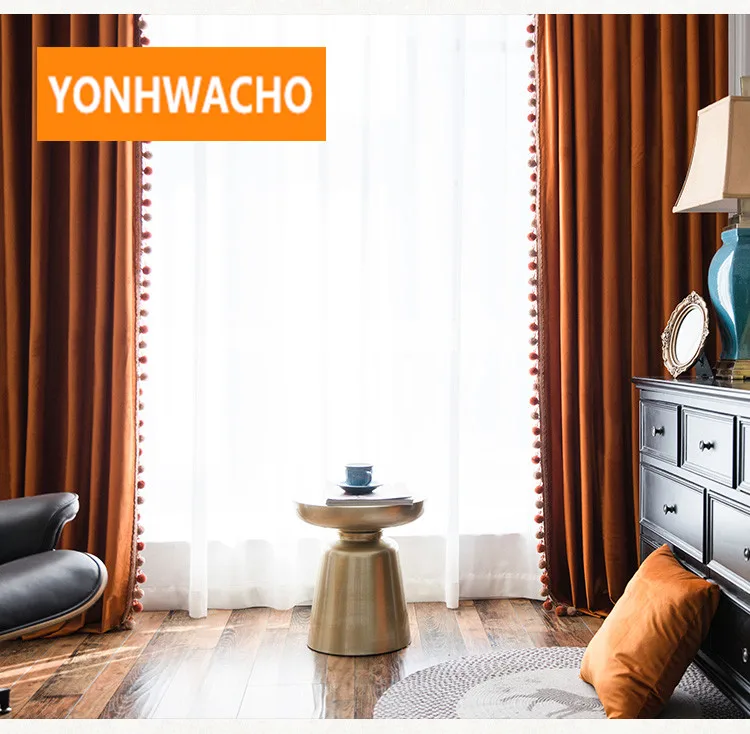 Роскошные шторы от пола до потолка на заказ простая современная гостиная