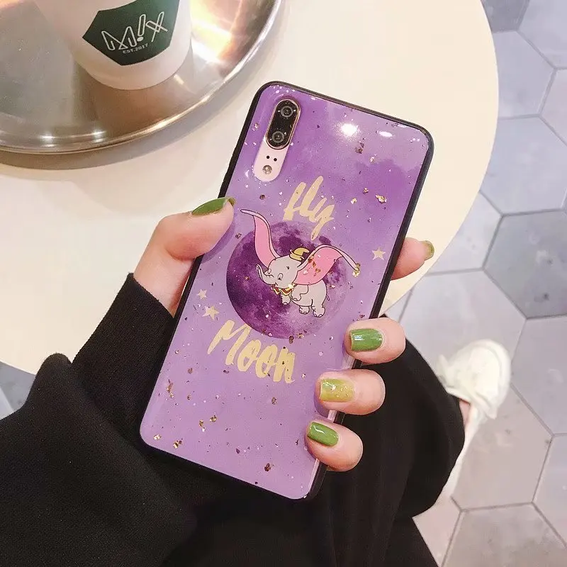 Блестящий чехол для телефона с бриллиантами и Луной Свинкой huawei P20 mate 20 Pro