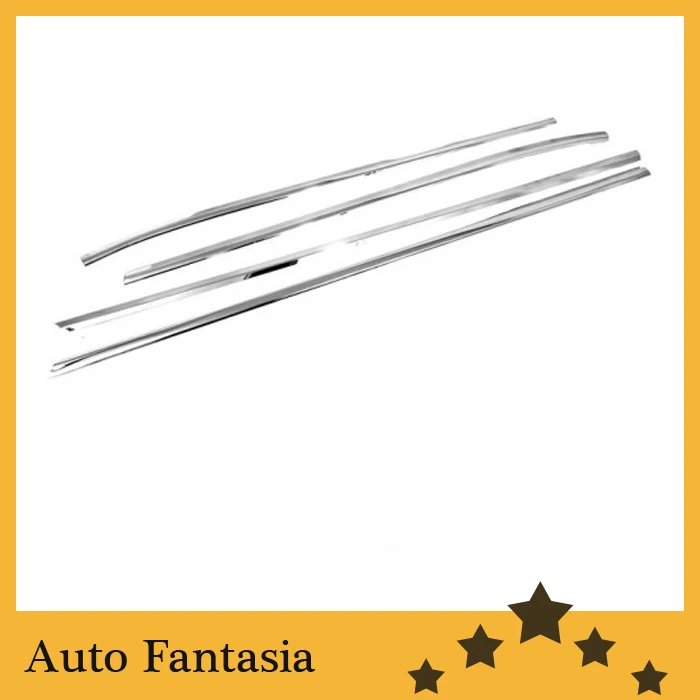 Комплект нижней обшивки бокового окна из хрома для KIA Forte Cerato 09 12|window side|window trimside trim