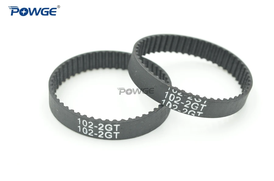 POWGE 10 шт. 2GT ремень синхронизации Длина шага 98 102 110 112 120 ширина 3/6/9 мм зубы 49 51 55 56 60 замкнутому циклу GT2 ремень