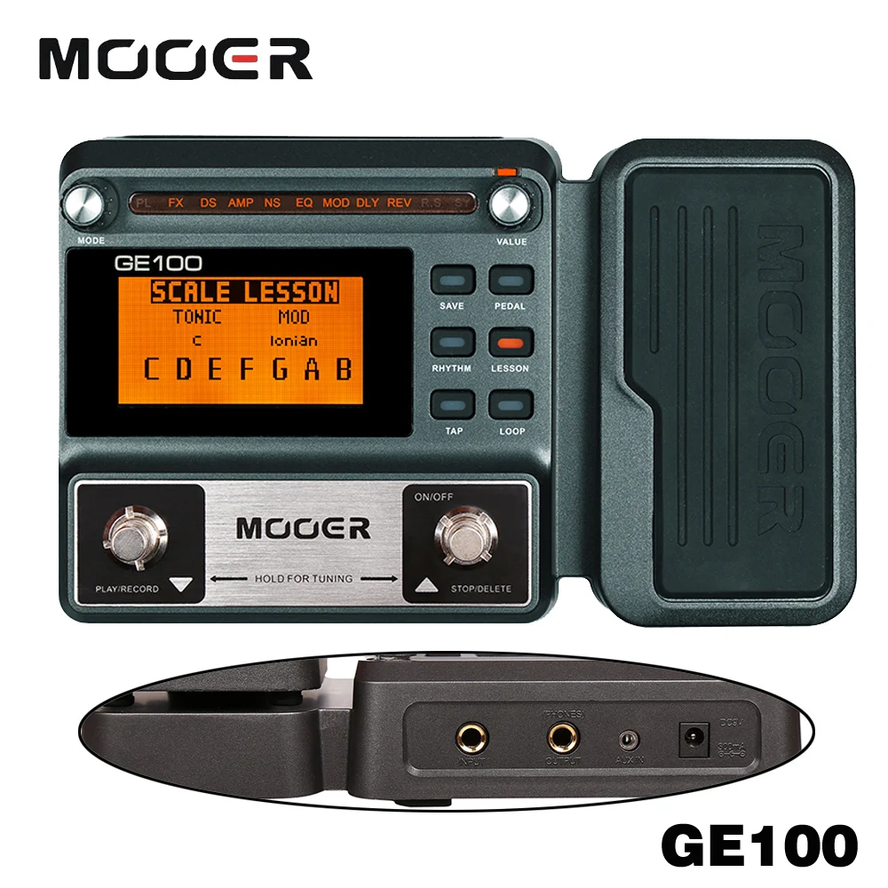 MOOER ge100 8 эффект Модули 66 типов Гитары multi процессор эффектов падел с петлей Запись
