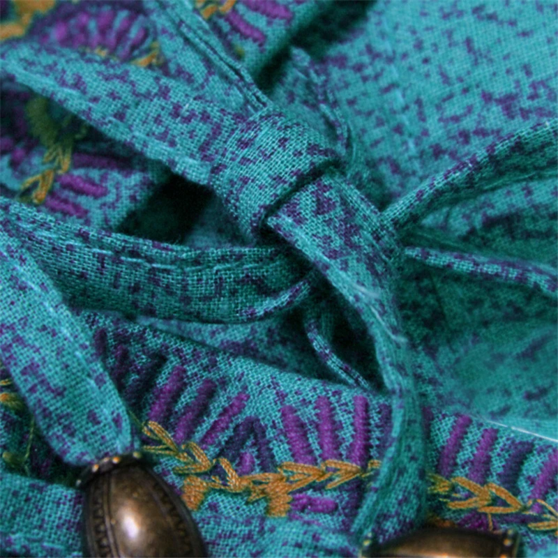 Женское платье с вышивкой удобное хлопково-льняное мини-платье в европейском