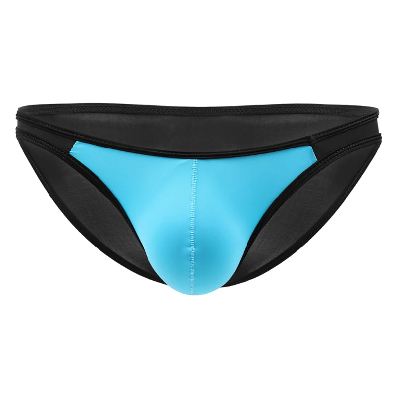 Мужские трусы мини бикини с низкой посадкой зеленые брифы из вискозы прозрачные