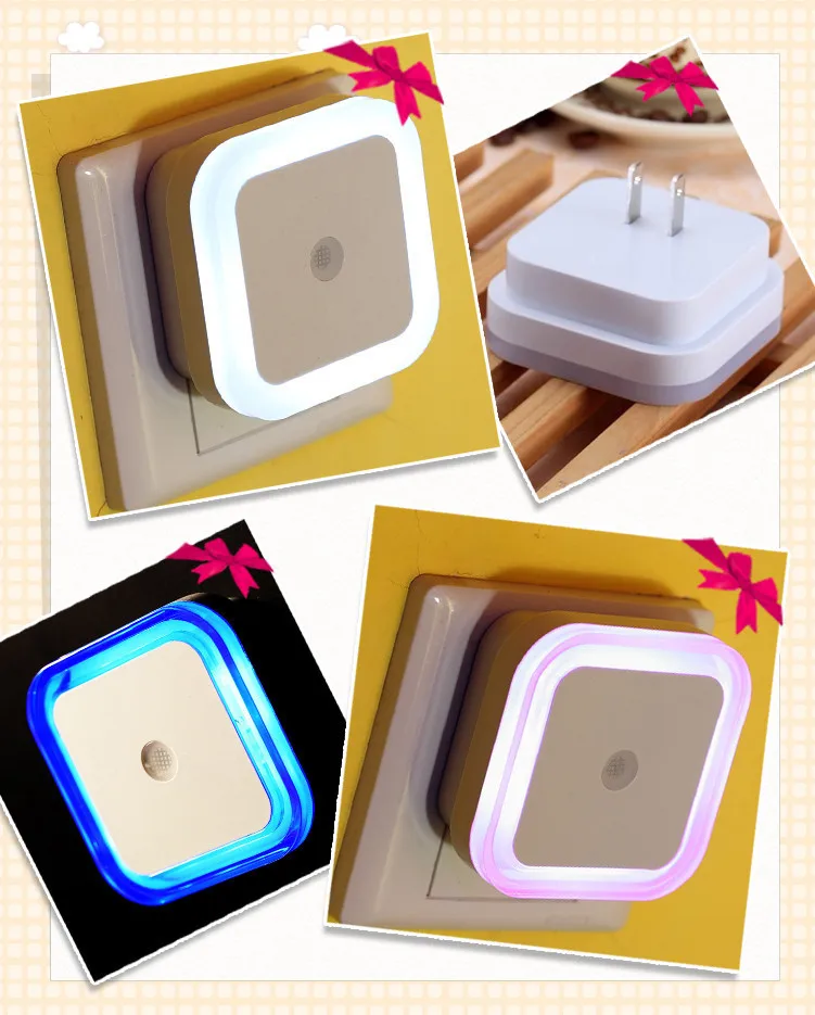 Креативный автоматический энергосберегающий Ночной светильник с датчиком