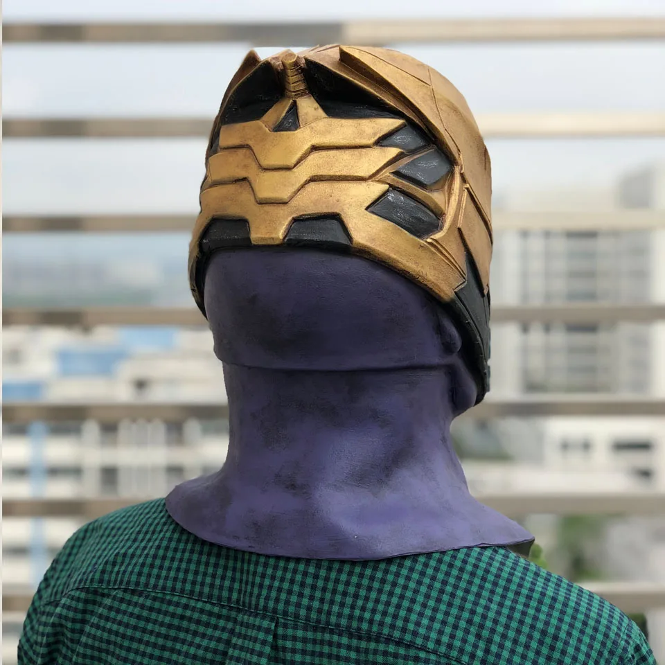 Мстители эндшпиль танос Косплэй маска шлем Бесконечность Gauntlet супергероев Marvel Мстители маски Halloween Party опора