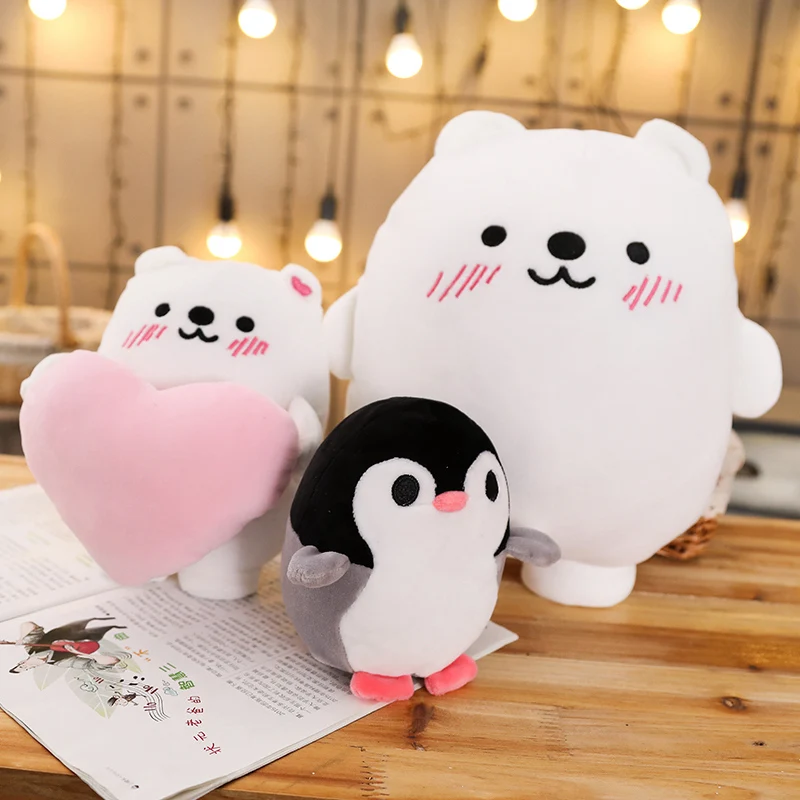 1 шт. милая плюшевая кукла Пингвин полярный медведь плюшевые игрушки мягкая