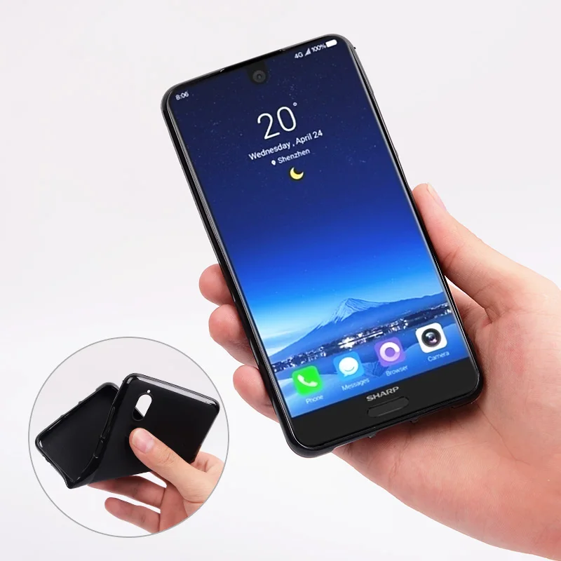 Силиконовый чехол из ТПУ для Sharp Aquos S2 мягкая задняя крышка телефона защитный |