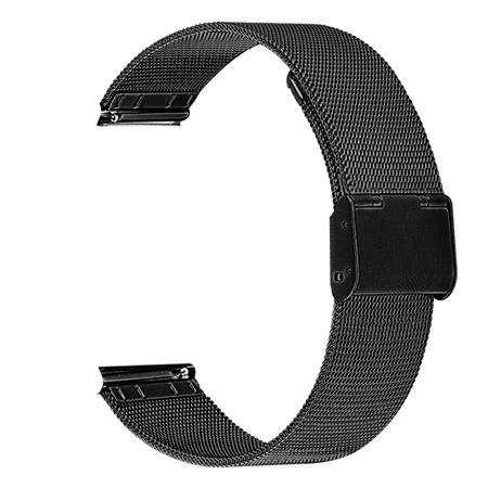 Black YUEDAER с декоративной металлической пряжкой и ремешок на запястье для Xiaomi Amazfit Bip/Bip Lite ремешок 20/22 мм ремешок для наручных часов для Amazfit Stratos 2 2S ногу ремешками - Цвет: Black