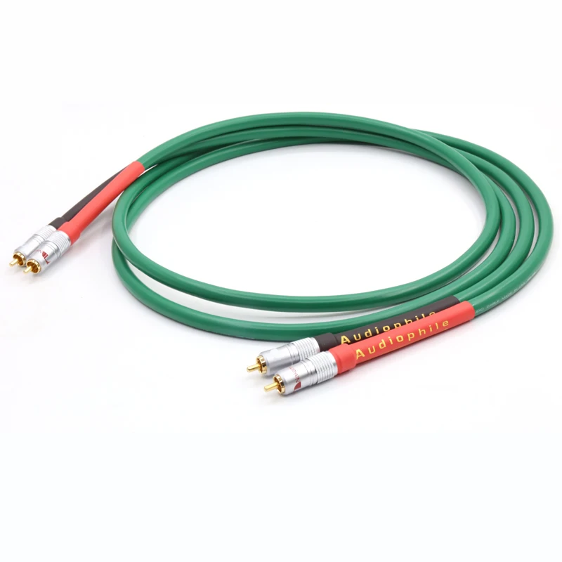 Paar Hohe Qualität McIntosh 2328 Reinem Kupfer + Silber überzogen HiFi Audio kabel RCA Interconnect kabel
