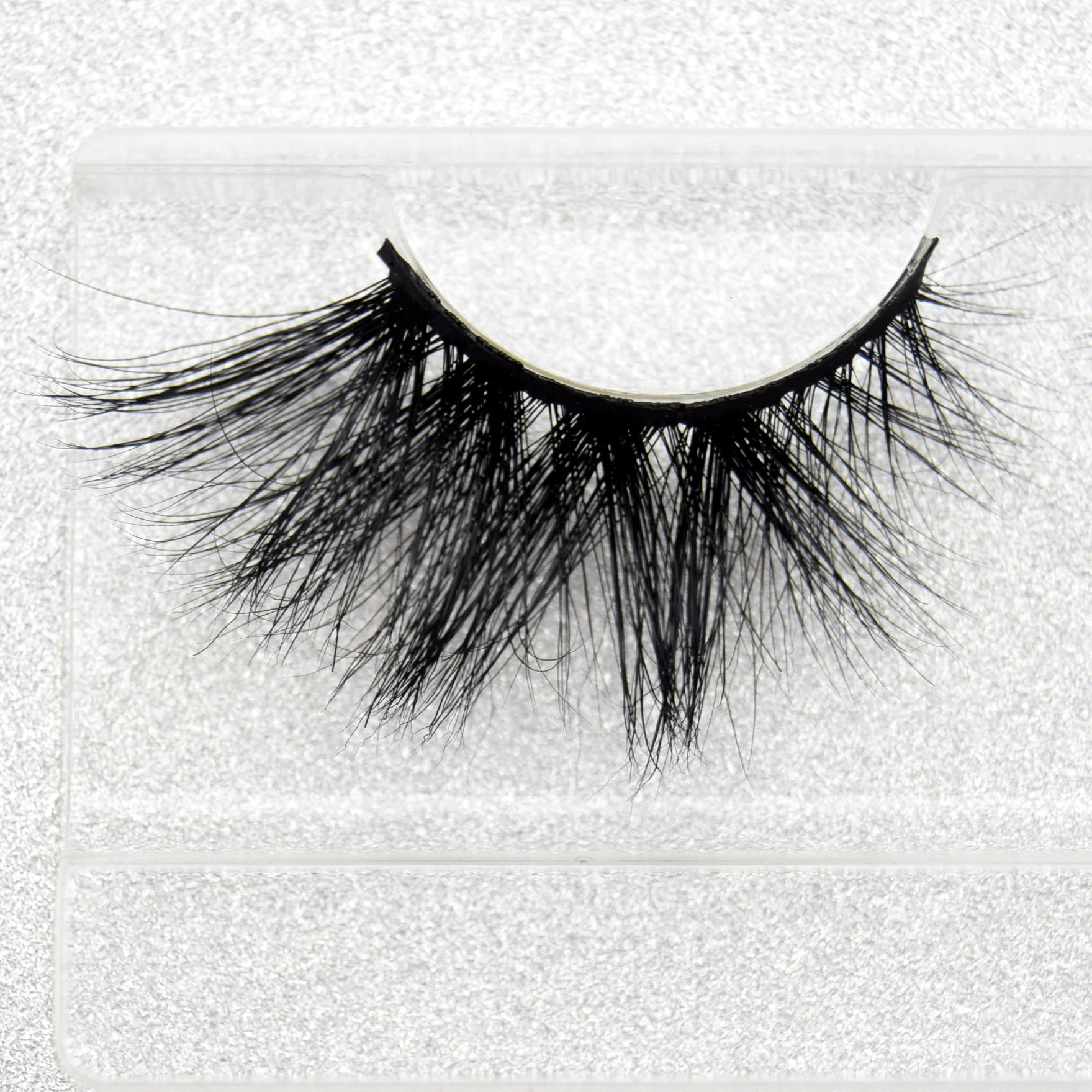 

Visofree 25mm 3D Mink Lashes Natural Winged Curly Lashes Long Lasting Mink eyelashes False Lashes cilios posticos Round box E74