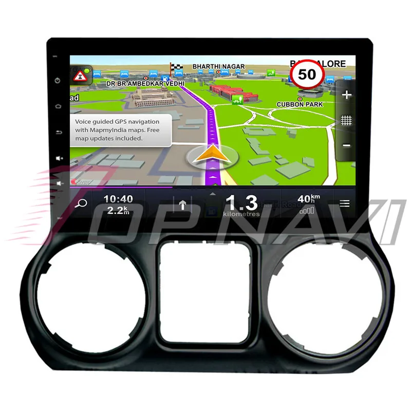 Автомобильный GPS навигатор для JEEP Wrangler 2011 2012 2013 2014 2015 2016 Android 8 1 10 ''Topnavi авто