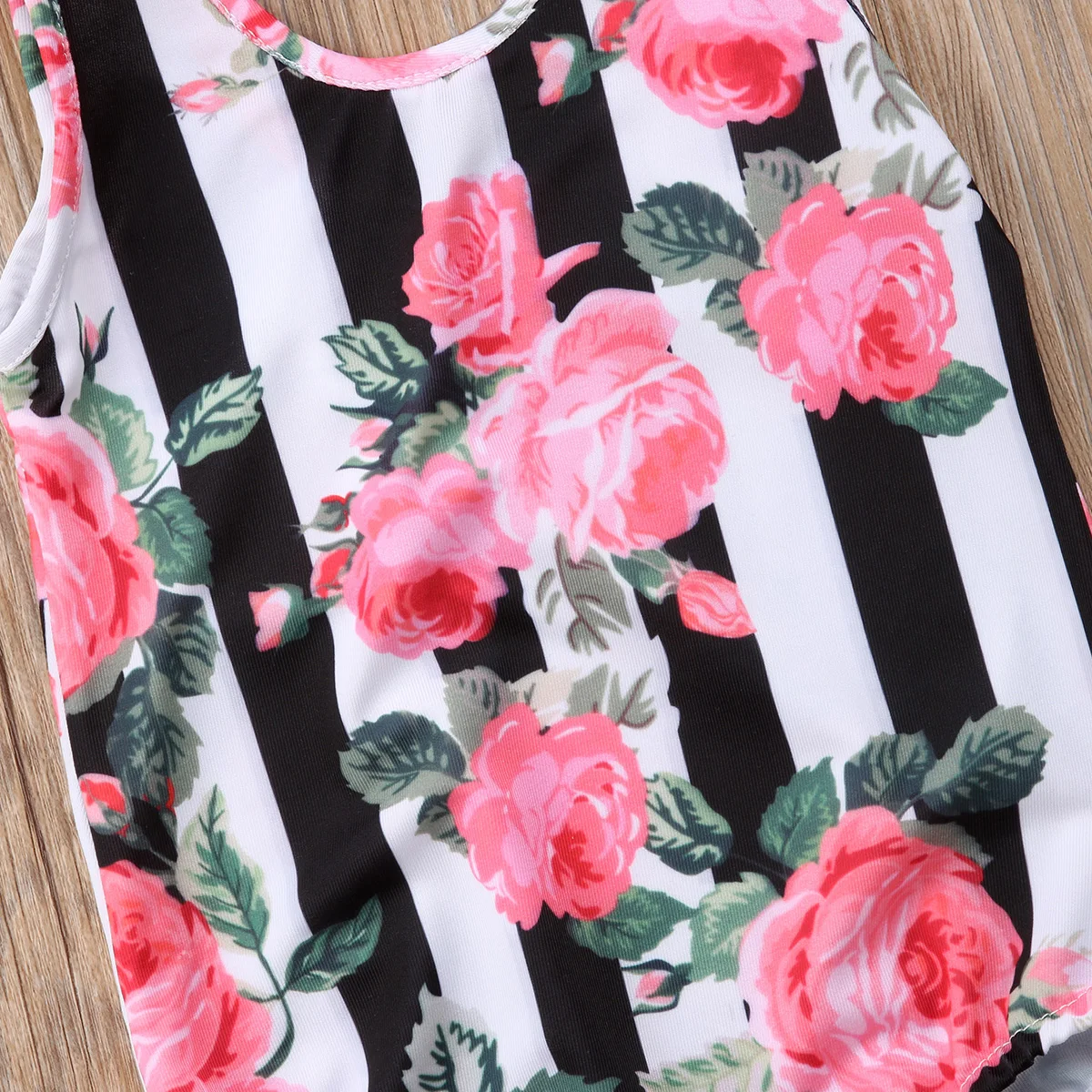 2018 Фирменная новинка одежда для малышей с цветочным узором маленьких девочек в