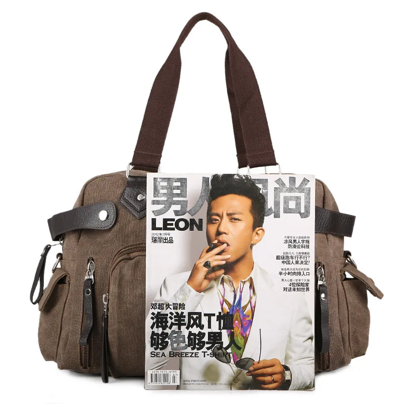 MANJH Новая высококачественная холщовая мужская сумка Повседневная на одно плечо с