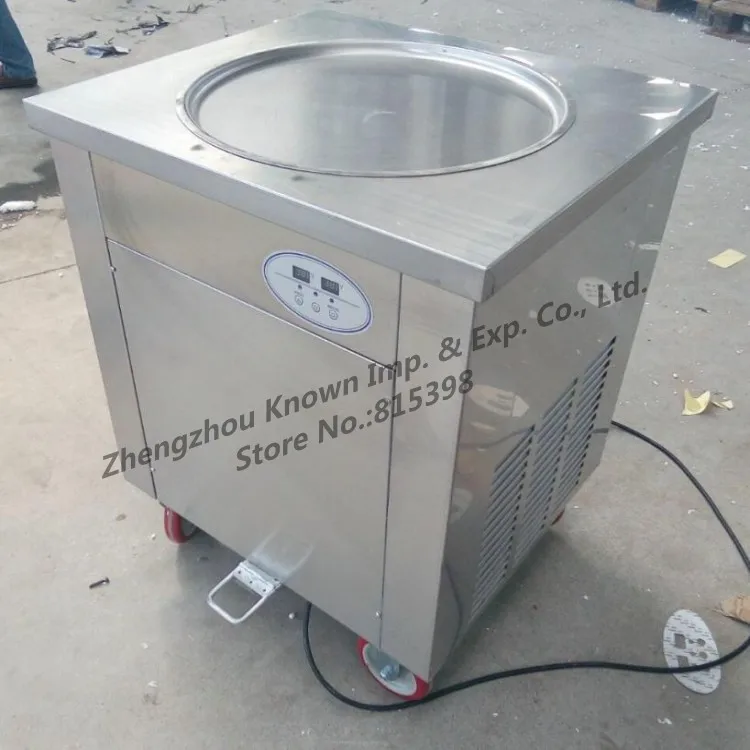 Бесплатная доставка поставка 45/50 см один круглый Пан ролл из жареного мороженого