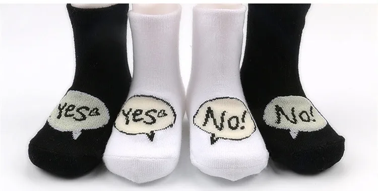 Носки для детей хлопковые нескользящие милые носки с буквенным принтом короткие