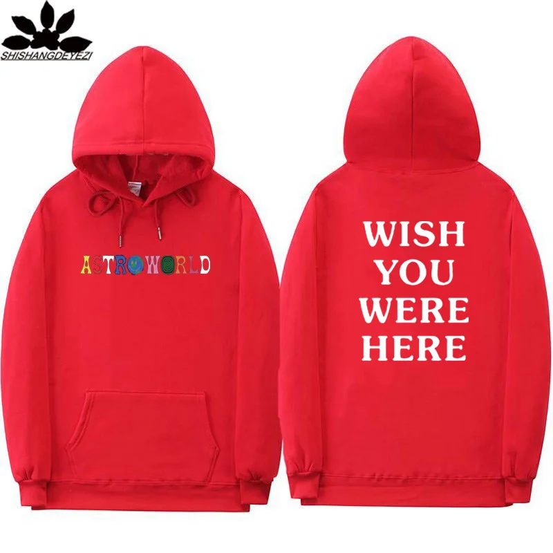 Astroworld Толстовки Черный Розовый цвет, хаки orange белый серый Трэвис Скотт Astroworld WISH YOU WERE HERE мужские и женские Толстовка и толстовка