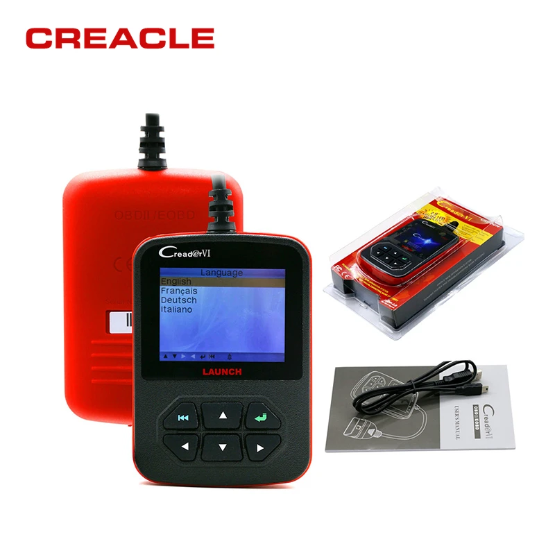 Диагностический инструмент launch Creader VI OBD2 код ридер Поддержка нескольких языков launch Creader 6 OBD 2 обновление онлайн