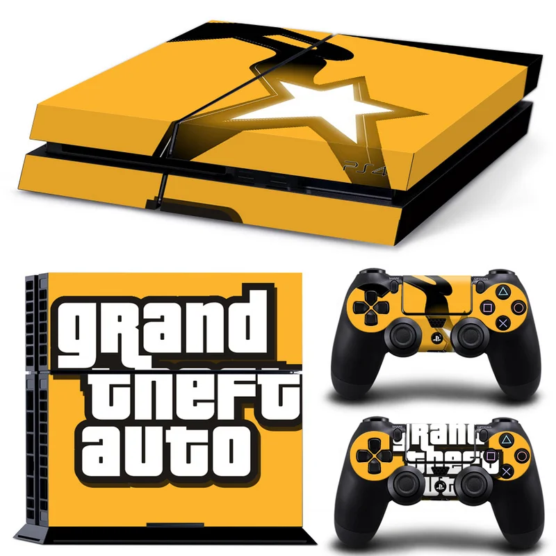 0188 Grand Theft Auto 5 GTA 5 для консоли PS4 Виниловая наклейка для Playstation Cover Skin 4+ 2 контроллера наклейка на джойстик - Цвет: 0188