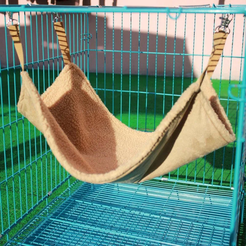 

7 Colors Soft Hanging Cat Bed Mat Winter Warm Cat Hammock Bed Pet Cats litter Mat For Hamster Chinchilla Kitten Cage Beds Cover