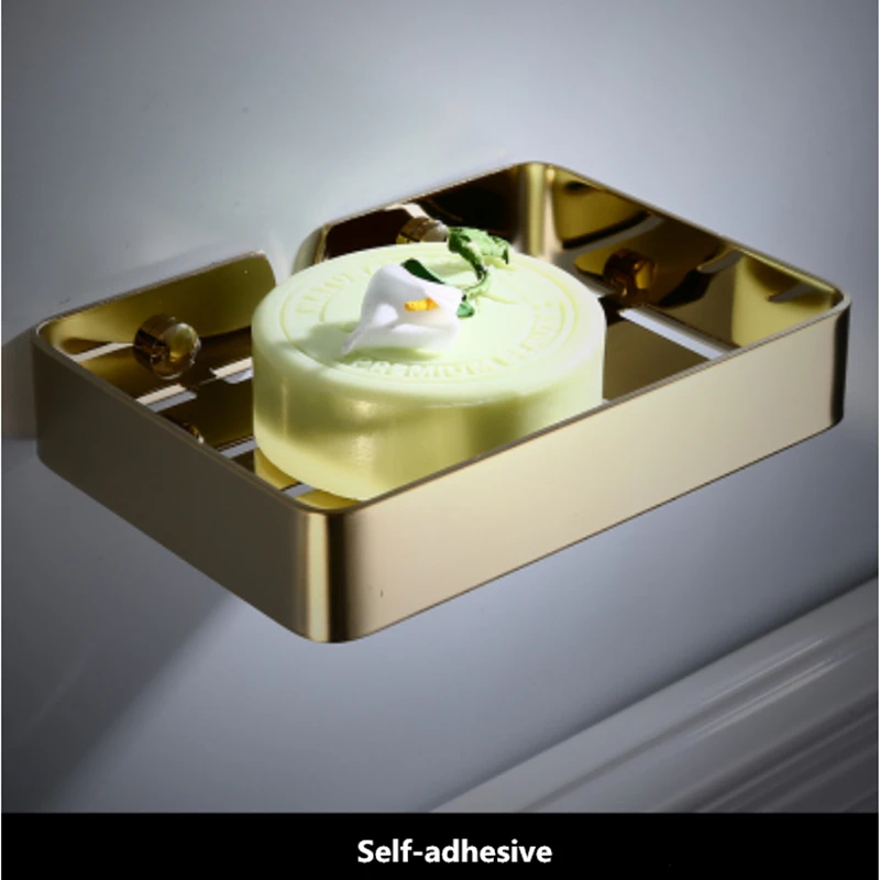 Hongdec Wall Mount Bathroom Accessories Stainless Steel Soap Dish Holder No Drilling Required | Обустройство дома