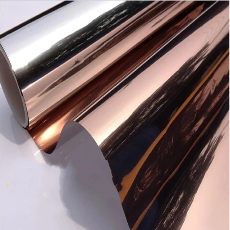 

Brown one way Solar mirrored Window Film glass sticker Privacy Self-adhesive Film Tint Room Building Office Home Decor wallpaper