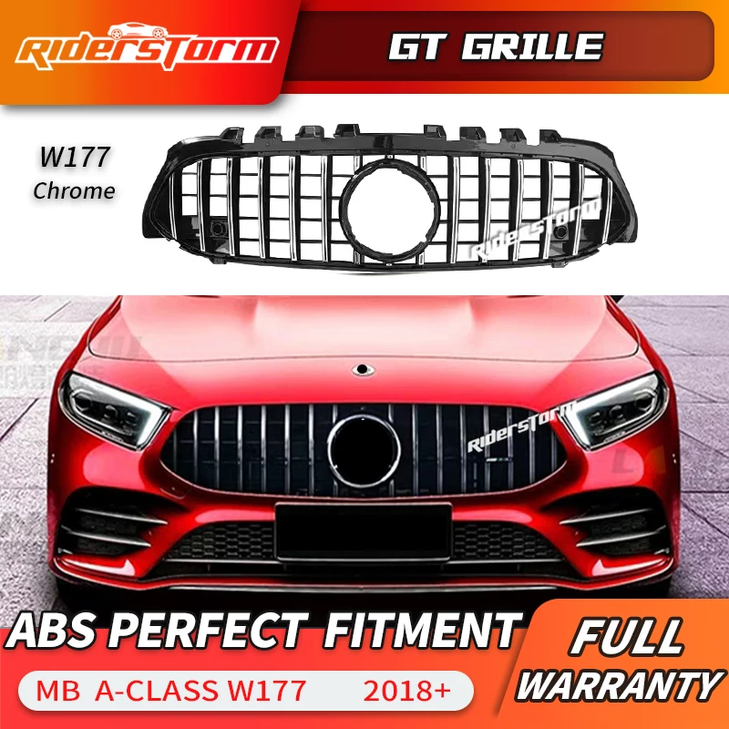 GT решетка для нового класса W177 GT гриль вертикальный передний бампер гоночный автомобиль для A180 A200 A250 A45 спортивный седан передняя решетка