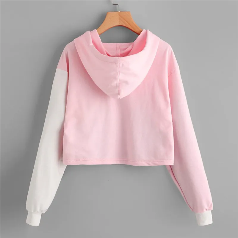 Женские футболки с длинным рукавом свитер капюшоном топы Camisola Da Senhora Sudaderas Con Capucha