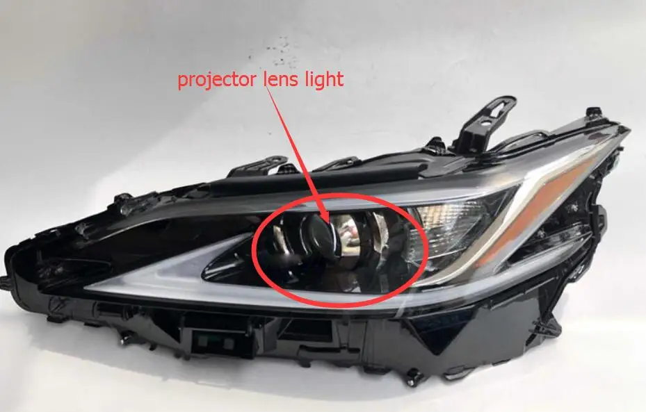 Model2 projector len 1 шт. Автомобильная бамперная фара для Lexus фара ES200H ES260~ 2019y автомобильные аксессуары передняя фара для Lexus противотуманные фары - Цвет: Model2 projector len