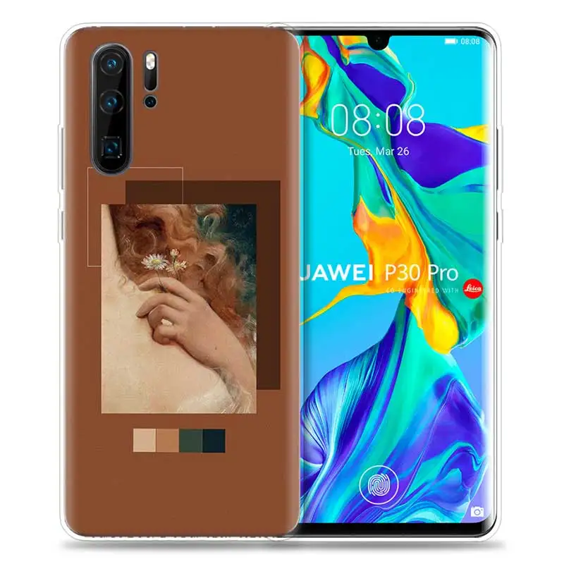 HP-02 Чехол для huawei P30 P20 P10 P9 mate 10 20 Lite Pro сумка для мобильного телефона P Smart Z Plus Accent wall lockscreen art Tumblr P - Цвет: HP-02