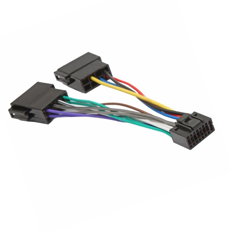 Адаптер для автомобильного стерео радиоприемника Kenwood JVC 16Pin ISO гнездовой жгут