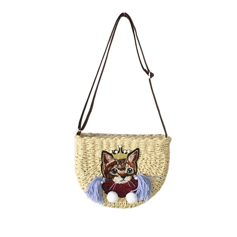 HIGHREAL мини Летняя женская сумка через плечо ручной работы Изысканные соломенные