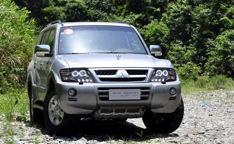Автомобильный Стайлинг, Головной фонарь, чехол для Mitsubishi Pajero V73, фары, светодиодный фонарь, DRL Объектив, двойной луч, би-ксенон, автомобильные аксессуары