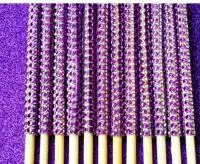 purple 24 шт/48 шт Bling Конфеты Яблоко палочки серебряные стразы Конфеты Яблоко палочки - Цвет: purple