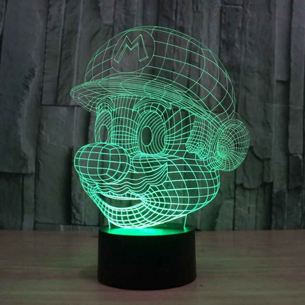 TAMPROAD 3D LED ночник цветная градиентная атмосферная лампа Новинка освещение